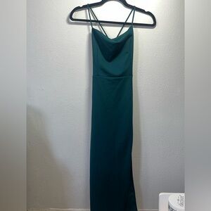 Windsor Teal Strapless Dress